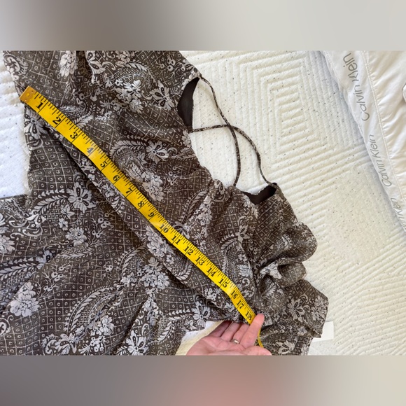 Anthro En Saison xs-s NWT Paisley Long Sleeve Maxi Dress - Picture 13 of 15